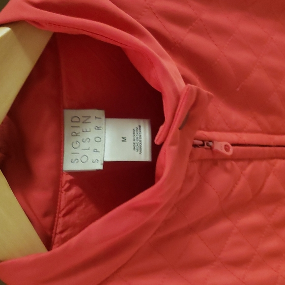 Sigrid Olsen Sport Quilted adjustable lined zipup jacket - Georgeous fitted - Picture 2 of 9